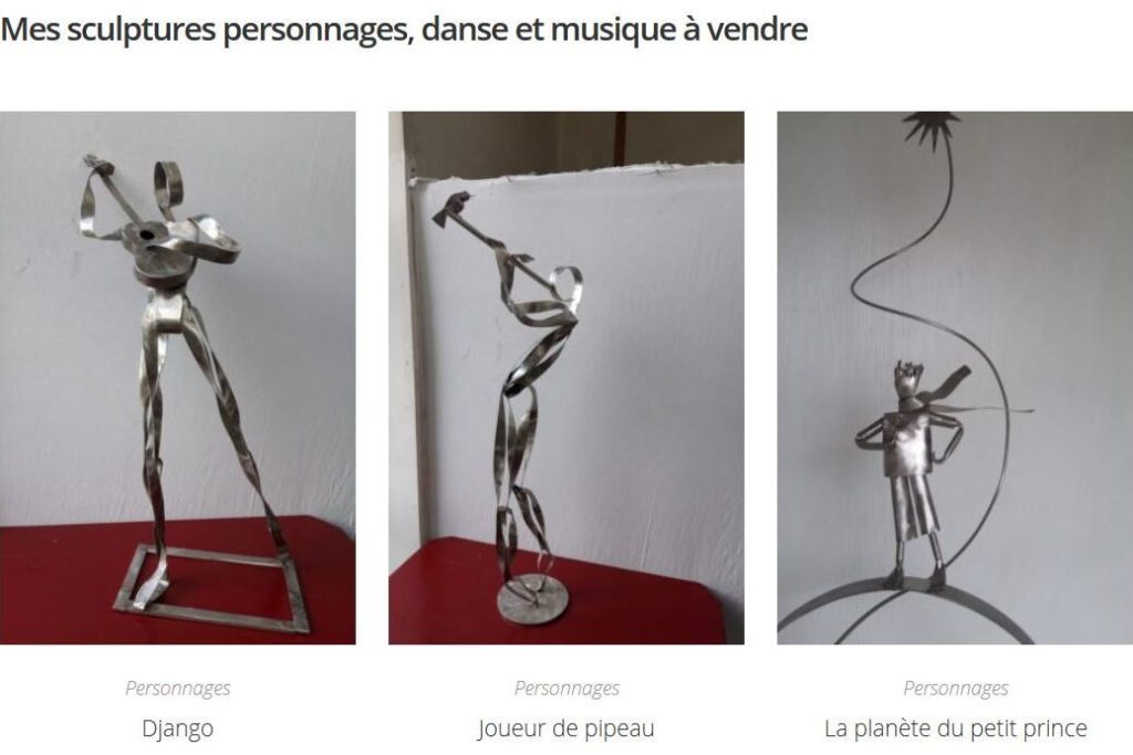 site web de Sophie Raine sculpteur